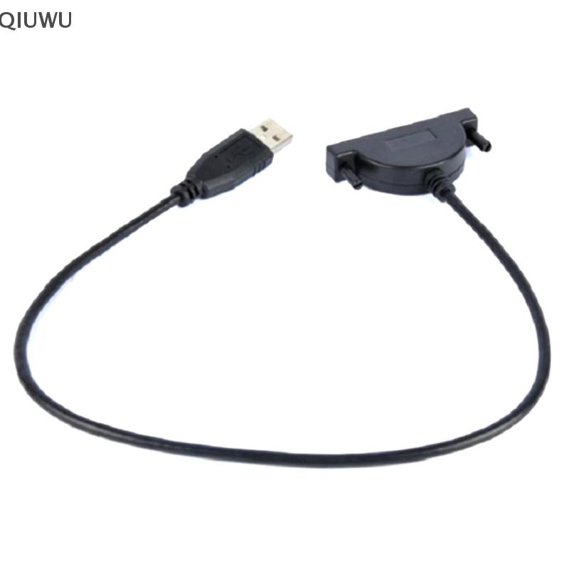 Qiuwu USB 2.0 Cáp SATA CD / DVD-ROM Cáp điều khiển quang Cáp chuyển đổi cho máy tính xách tay PC.
