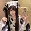 BRABRAAA Quấn Đầu, Gothic Nơ Tai Mèo Băng Đô, Ren Cosplay Mũ Đội Đầu Phụ Kiện Tóc