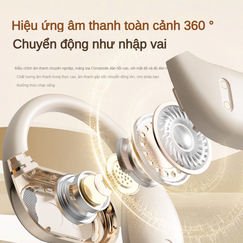 Không Dây AI Dịch Tai Nghe Bluetooth Dẫn Truyền Xương Không Khí Loại Tai Chạy Thể Thao Tai Nghe Chuyên Dụng