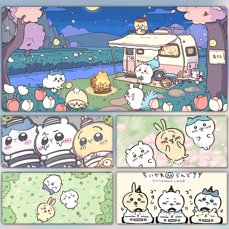 Miếng Lót Chuột Chiikawa Lớn Usagi Hoạt Hình Dễ Thương Miếng Lót Trò Chơi Kawaii Hachiware Momonga Để Bàn Thảm
