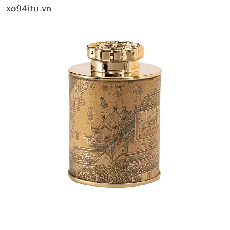 Xoitu Retro Trà Đen Trà Xanh Kín Hơi Mùi Cà Phê Caddy Tổ Chức Du Lịch Hộp Đựng Di Động Có Thể Kín Bình Trà Hộp Bảo Quản VN