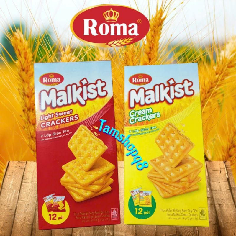 BÁNH QUY GIÒN ĂN KIÊNG MALKIST ROMA (HỘP 12 GÓI) - NHẬP KHẨU INDONESIA ...
