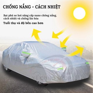 Bạt phủ xe ô tô HONDA CRV,City,HRV,Civic,Accord,Brio,Jazz bạt 3 lớp tráng nhôm, chống xước có khóa kéo cánh cửa