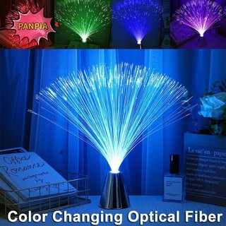Pnpia Đèn LED sợi quang nhiều màu Đèn ngủ Giáng sinh Đám cưới Ngày lễ Trang trí nội thất Boutique