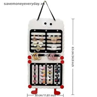 [savemoneyeveryday] Kẹp tóc trẻ em dung tích lớn Túi lưu trữ nỉ Túi trưng bày Dụng cụ sắp xếp tai Phụ kiện tóc cho bé Phân loại [vn]