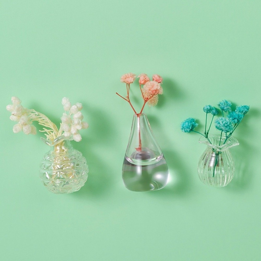 DONOVANQQ Bình Mini Nam Châm Tủ Lạnh, Tủ Lạnh Bình Handmade Độc Đáo, DIY Craft Nhựa Nhỏ Trang Trí Bình 3D Trang Trí Đám Cưới