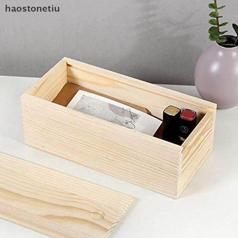 HA Hộp Gỗ Thông Kéo Hộp Trang Sức Tổ Chức Trượt Hộp Gỗ Hộp Bảo Quản Nhà Bằng Gỗ Bảo Quản Hộp Đựng Đồ Lưu Trữ Hộp n