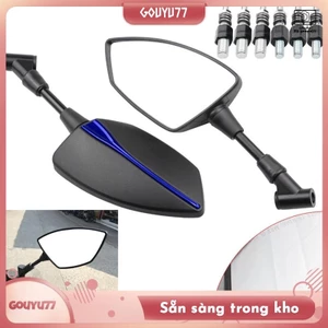 Gương chiếu hậu xe máy phổ thông 10mm 8mm Gương chiếu hậu Gương chiếu hậu có 6 vít