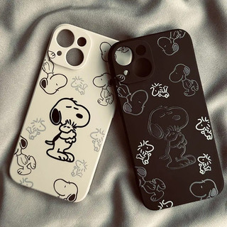 Line Snoopy Phim Hoạt Hình Cặp Đôi Dễ Thương Phong Cách Note20 Vỏ Dành Cho Samsung A23 A24 A25 a55 s22 s22plus ultra Case Girly S23 S23Plus s23fe s24 s24plus s24ultra s21FE Vỏ