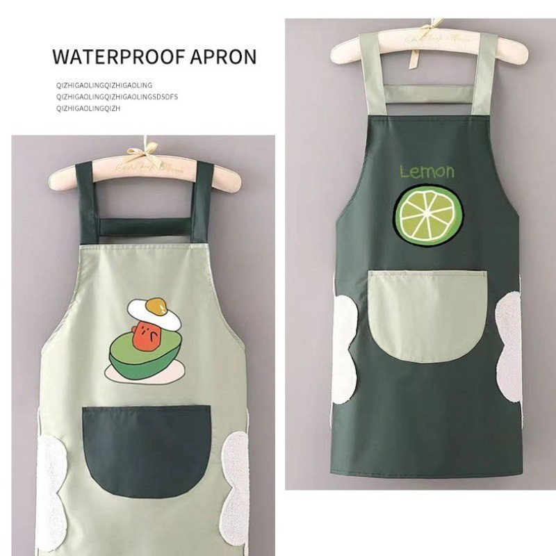 Tạp Dề Chống Thấm NướcVà Chống Thấm Dầu Dành,Tạp Dề Phụ Nữ Dễ Thương Nhà Bếp