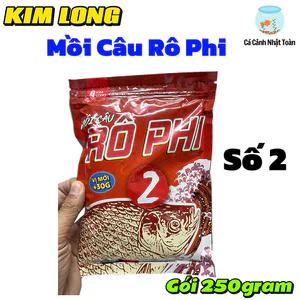 Gói 250gram Bột Mồi Cám Câu Cá Rô Phi Kim Long Số 2