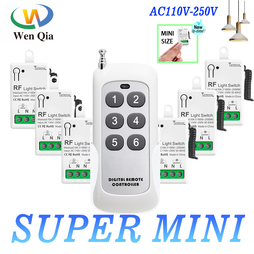 Công tắc đèn điều khiển từ xa không dây đa năng RF433Mhz AC110V 220V ...