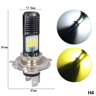 Lookshow Đèn Pha Xe Máy H4 BA20D PX15D 24 Đèn LED Siêu Sáng Moto Xe Tay Ga DRL Đèn B2Y2