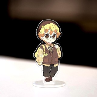 Mô hình standee Zenitsu Nezuko Cute chibi Anime Manga Sanrio Kimetsu No Yaiba 8cm phụ kiện