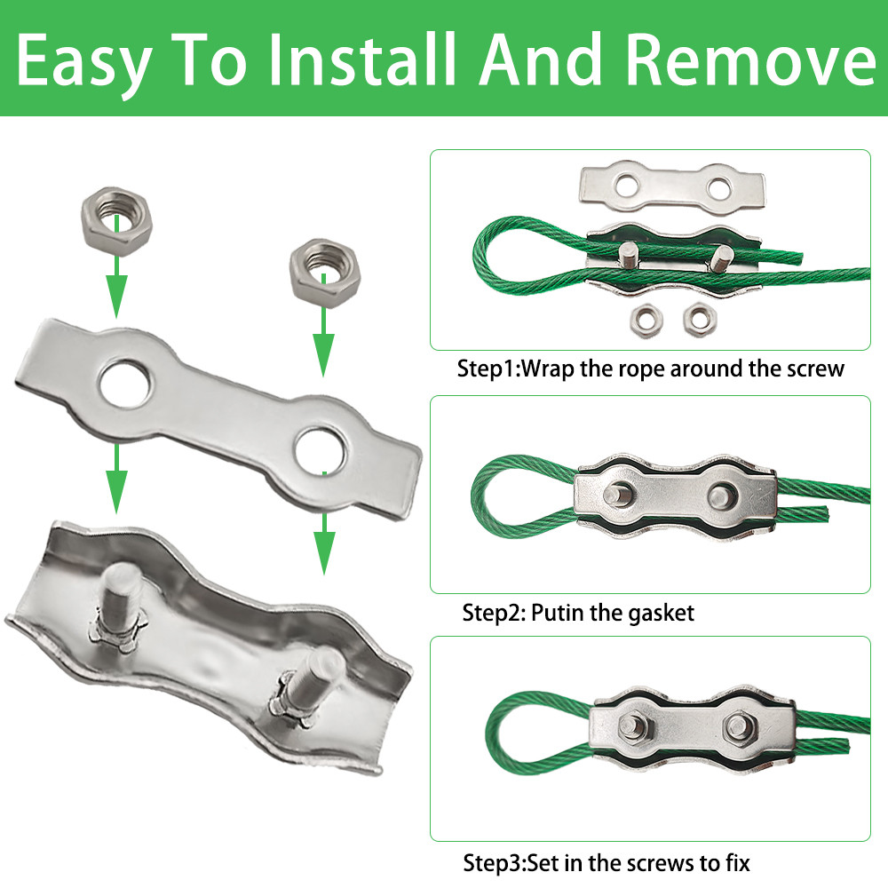 2 / 3 / 4mm Có Thể Điều Chỉnh Thép Không Gỉ Treo Slings Kính Thiên Văn Với Lớp Phủ PVC Dây Khóa Dây Hình Ảnh Placard Phụ Kiện