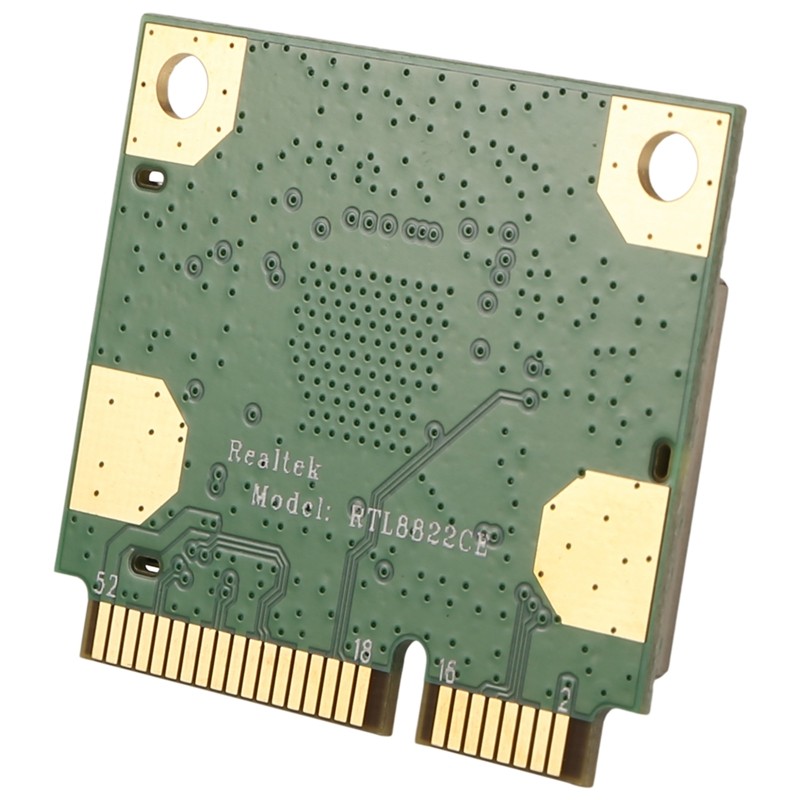 RTL8822CE 1200Mbps 2.4G / 5Ghz 802.11AC Mạng Thẻ WiFi Mini PCIe Bluetooth 5.0 Hỗ trợ Laptop / PC 10 / 11