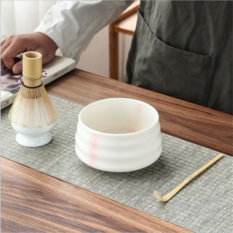 3 Chiếc Matcha Bộ Gốm Sứ Nhật Bản Matcha Trà Xanh Chasen Giá Đỡ Bát Tre Đánh Máy Xay Bàn Chải Dụng Cụ Trà Giá Đỡ Phụ Kiện Trà