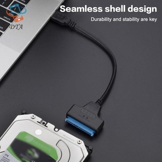 [DTA] Cáp SATA Sang USB 3.0 / Type-C / 2 Trong 1 USB3.0 Type-C Lên Đến 6 Gbps Cho ổ cứng SSD gắn ngoài 2,5 Inch SATA 3 22 Pin Adapter VN