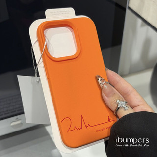 ibumpers Ốp Điện Thoại iPhone Hợp Thời Trang Tối Giản Họa Tiết Nhịp Tim Cho IPhone 16 15 14 12 13 11 Pro Max IP 7 8 Plus X XS XR Ốp Lưng Mỏng Silicon Mềm Da Họa Tiết