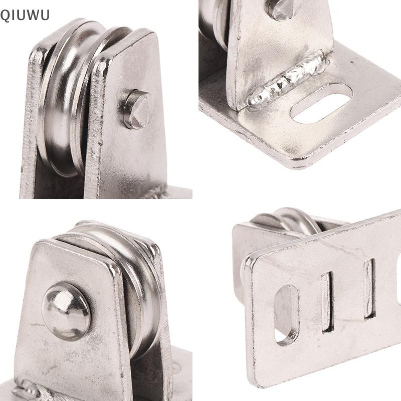 Con lăn ròng rọc QIUWU Vòng bi song công Ròng rọc bánh xe rãnh có thể tháo rời im lặng để xử lý và di chuyển vật liệu.
