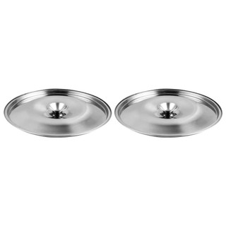 Nắp chậu ITRUMPET, Nắp nồi tròn bằng thép không gỉ 10-24cm, Nắp nồi thay thế dày đa năng Đồ dùng nhà bếp