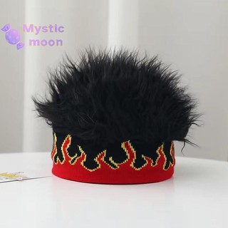 [Huyền bí] Mũ tóc giả Unisex Beanie Mũ tóc ngắn tổng hợp Mũ len Hip Hop Mũ len giả Mũ tóc giả Tóc giả Mũ nón dưa ngắn [Mới]
