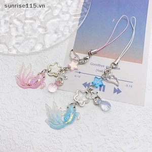 Srvn Phong Cách Trung Hoa Koi Star Đính Hạt May Mắn Phù Hợp Với Dây Đeo Điện Thoại Dây Túi Mặt Dây Chuyền Charm Chìa Khóa Xe Phụ Kiện Trang Sức.