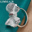 URMYLADY Bạc 925 Nơ 7-10 # Nhẫn Nữ Tiệc Cưới Thời Trang Quyến Rũ Trang Sức