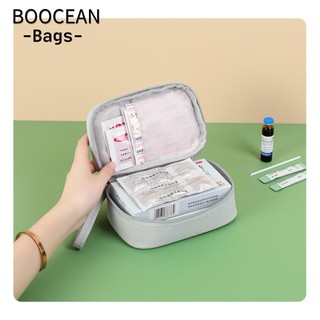 Túi đựng thuốc BOOCEAN, Bộ sơ cứu hồng / xanh / xám dung tích lớn, Thuốc xếp lớp Bộ dụng cụ khẩn cấp y tế gia đình