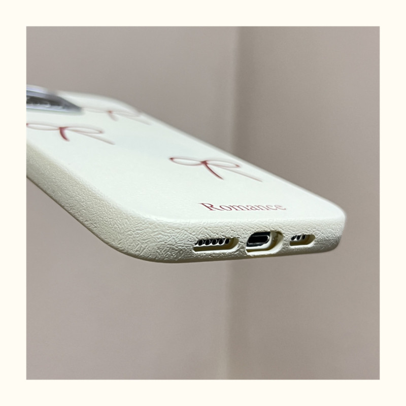 Ins Style Bowknot Da PU Ốp Lưng Điện Thoại Xiaomi 17 15T 15 14T Pro Max Poco C85 C85X C71 X8 F8 Ultra M8 M7 Plus X7 F7 Ultra F6 M4 Pro Max 5G 4G Vỏ Đơn Giản Retro Bìa Mềm