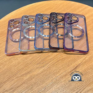 Ốp điện thoại trong suốt sạc không dây từ tính mới cho Huawei Honor 200 100 30 20 10 Lite 9X 8X Y7A Y6P Y7 Y9 Prime Pro 2019 Nova 8i 5T Nova 12i 12 SE Khung mạ Bìa mềm