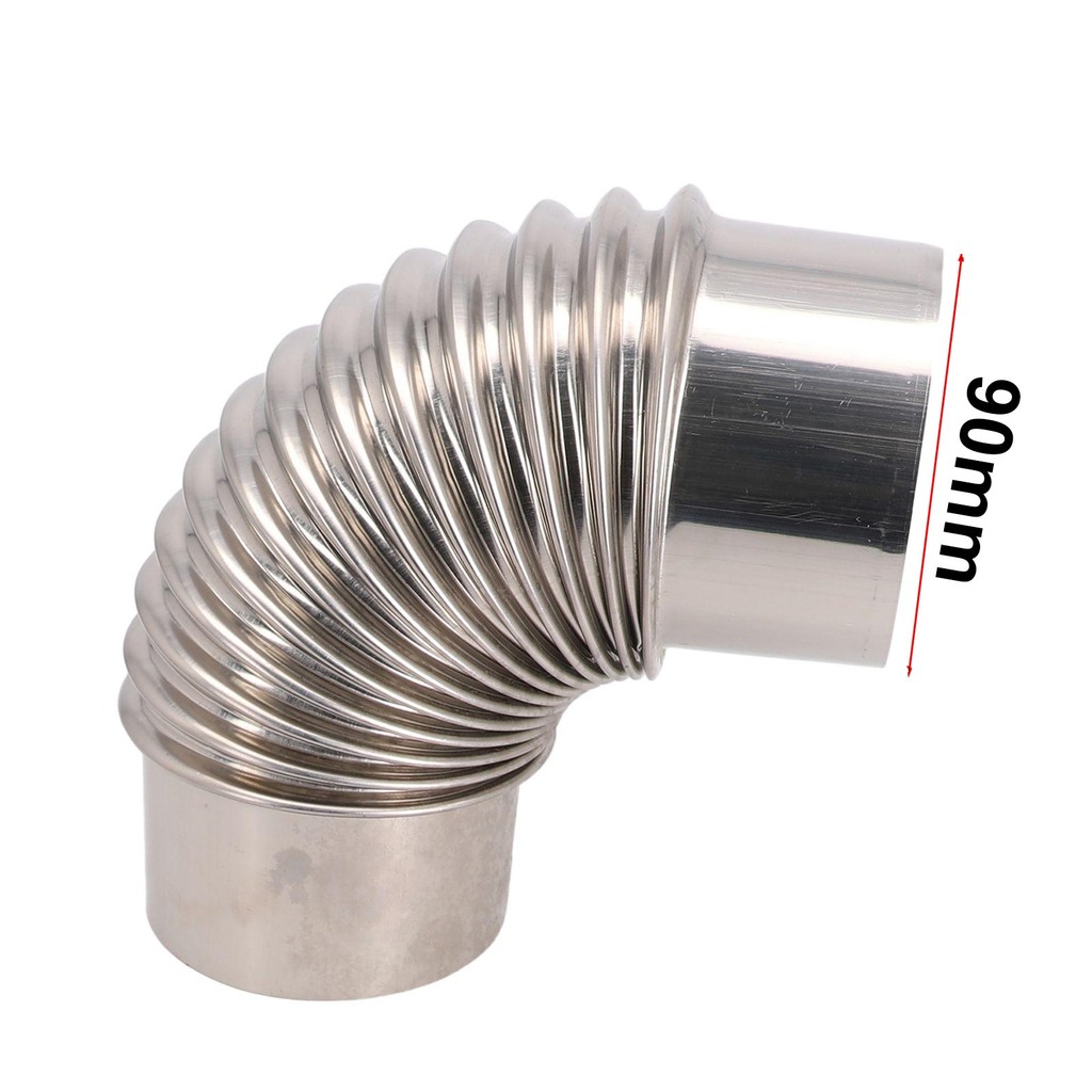 [Cosyh] Bếp Ống Flue Thép Ống Khuỷu Tay Mũ Mưa Ống Lót Chimney Flue Cho Bếp