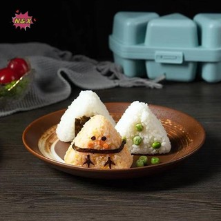 Mẫu Trilater 6 trong 1 N & X cho Khuôn Sushi Cơm Hộp Bento Đồ Dùng Nhà Bếp Khuôn Cho Trẻ Em Bộ Làm Sushi.