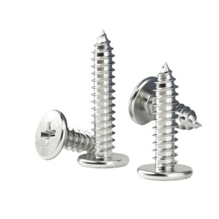 ((LXY) Vít răng thưa bắn gỗ, vít bắt tắc kê inox 304 đầu bằng  M2 / M2.3 / M2.6 / M3 / M3.5 / M4 / M5 / M6 L: 4-50mm (RM-VN-1)