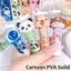 LAKAM 1 CÁI Keo dán, PVA Phim hoạt hình Capybara Keo rắn, Đồ dùng văn phòng phẩm DIY dễ thương Chất kết dính siêu chắc Văn phòng học