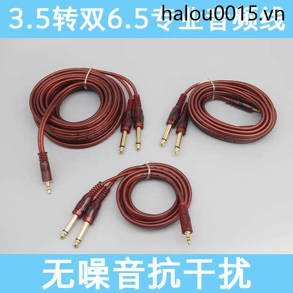 3.5 Xoay Kép 6.5 Mm Nam Đến Nam Kênh Kép Một Điểm Hai Cáp Âm Thanh Điện Thoại Di Động Kết Nối Máy Tính Trạm Trộn Bàn Phím Điện Tử Cáp