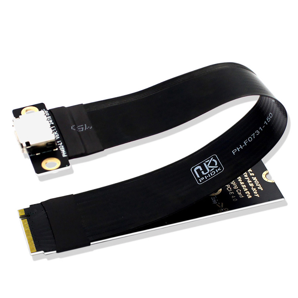 PHDK M.2 NVME M Key To Oculink SFF-8611 SFF-8612 Cáp Nối Dài PCI-E 4.0 Gen4 Nữ Cho Card Đồ Họa Oculink SSD Ngoài