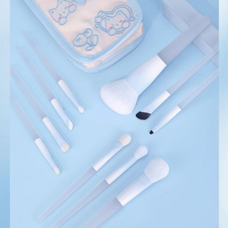 Fantasy Blue 10 Cái / bộ Bộ Cọ Trang Điểm Phấn Mắt Phấn Má Hồng Bàn Chải Halo Dye Brush Bàn Chải Sửa Chữa Mặt Người Mới Bắt Đầu Bộ Trang Điểm Bàn Chải Trang Điểm