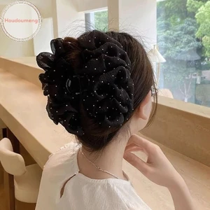 Kẹp tóc Hodou mùa hè ngọt ngào, lưới tuyn ngôi sao bong bóng, phụ kiện chắc chắn cho nữ