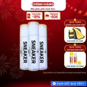 Chai xịt vệ sinh giày Sneaker 300ml tiện lợi Xịt bọt tuyết khô làm sạch giày nhanh chóng 1
