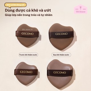 Bộ 6 Mút Trang Điểm Gecomo Phiên Bản Hạt Dẻ Màu Nâu Đa Năng