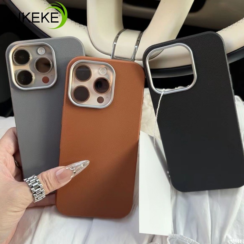 Ốp Điện Thoại Da Striae Màu Trơn Cho Redmi A3 Pro A3X A2 A1 Plus A2 + A1 + K70 K70E K60 Ultra K50 K40 Pro 5G 4G Ốp Lưng Kinh Doanh Khung Lớn Chống Sốc Vỏ Mềm
