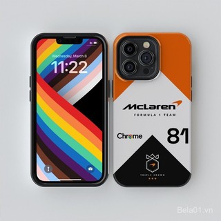 Ốp điện thoại dùng cho iPhone F1 đua cỡ 81 Oscar Piastri Ốp điện thoại iphone14 Pro 2 trong 1 Ốp bảo vệ hai lớp iPhone16/15/13/12mini/11 40UI