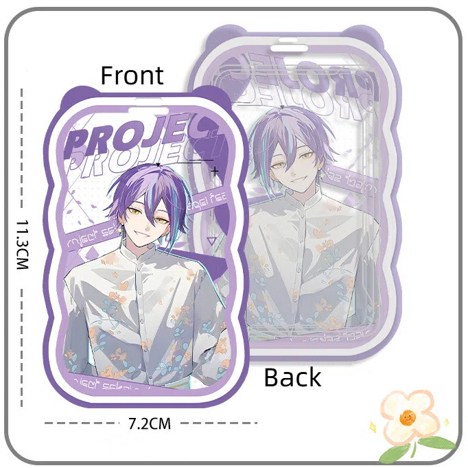 Project Sekai Sân khấu đầy màu sắc! Kỳ tích. Hộp đựng thẻ học sinh Hatsune Miku – Shiraishi An, Aoyagi Tōya, Ōtori Emu, Kamishiro Rui, Momoi Airi – Phụ kiện dễ thương và chức năng dành cho người hâm mộ