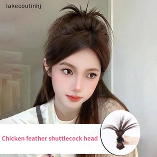 Lu Nửa Buộc Tóc Móng Vuốt Shuttlecock Tóc Giả Bắt Kẹp Lười Thịt Viên Nữ Cao Đuôi Ngựa Phụ Kiện Tóc tinhj