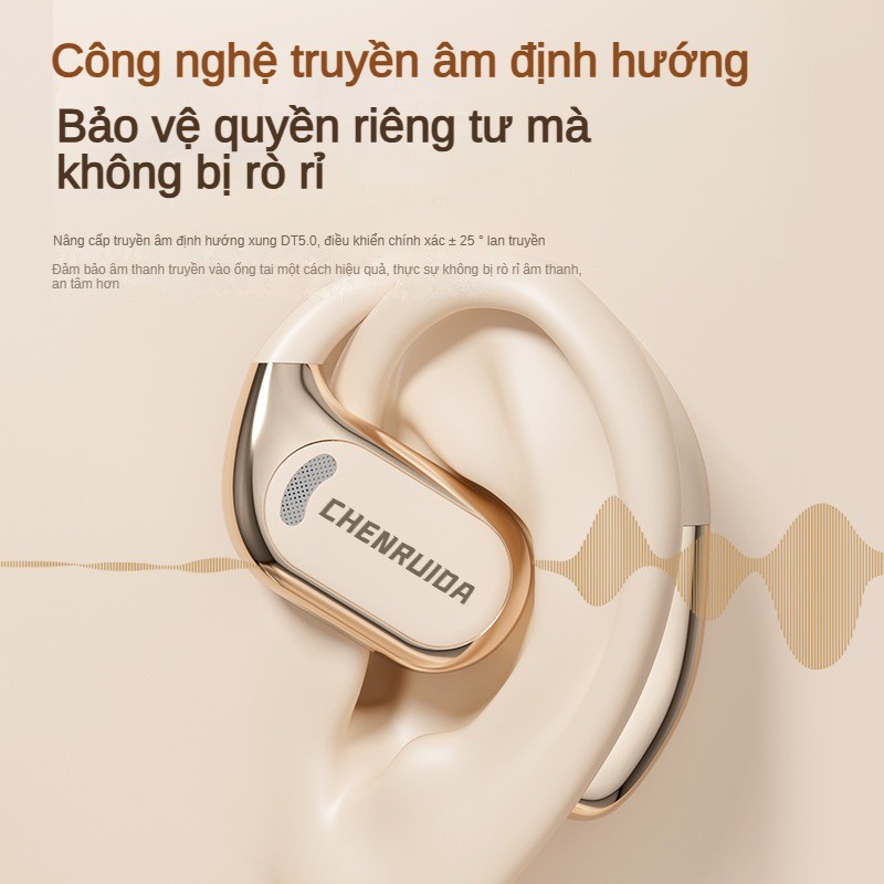 Không Dây AI Dịch Tai Nghe Bluetooth Dẫn Truyền Xương Không Khí Loại Tai Chạy Thể Thao Tai Nghe Chuyên Dụng