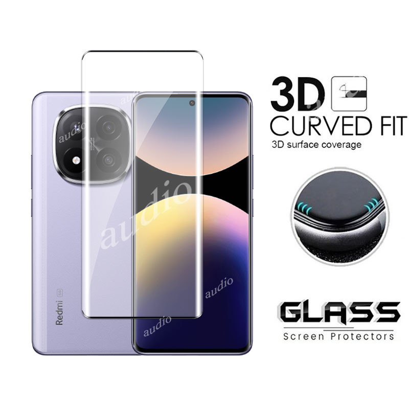 Redmi Note 14 Pro+ 5G 3D Màn hình uốn nóng Mặt trước bảo vệ cho Redmi Note 14 Pro Pro+ 5G 4G 2025 Phim kính cường lực cho Redmi Note14 Pro Pro+ Note14Pro+ 5G 4G Màn hình chống trầy xước