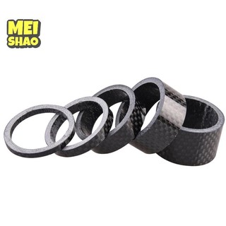 MeiShao Sợi Carbon WasherForksBowlsetsHandlebars Sợi Carbon Chiều Cao Vòng Đệm Xe Đạp Phụ Kiện