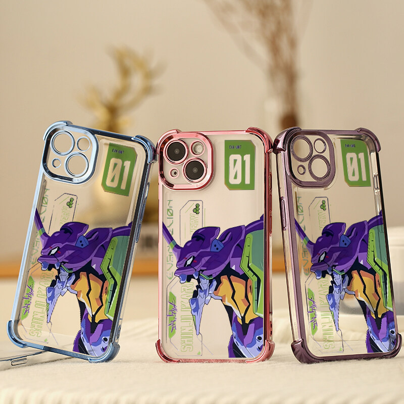 Ốp Điện Thoại Anime Neon Genesis Evangelion Cho Samsung Galaxy A15 A55 A35 A14 A34 A23 A05 A32 A05S A53 A06 A16 A12 A52 A13 A24 A22 A25 A33 Ốp Lưng Mạ Bảo Vệ Camera Silicon