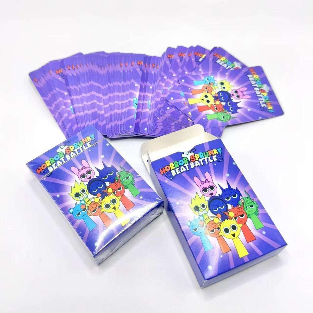 Sprunki Anime Collection Card 54cards Sprunki Incredibox Nhân vật Raddy Wendy Black Collection Card Anime Thẻ kỷ niệm saixit2vn